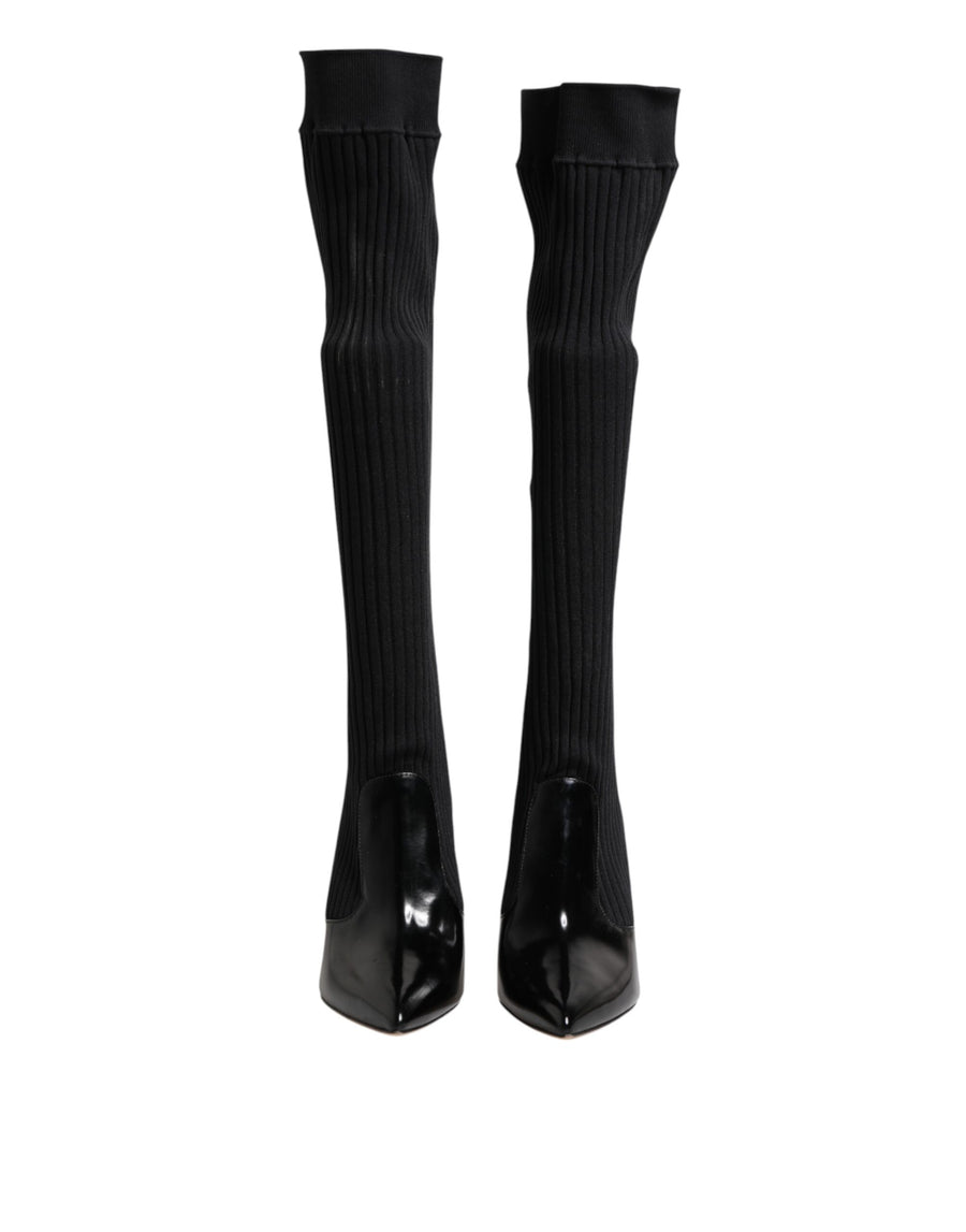 Dolce & Gabbana Fabric boot in black