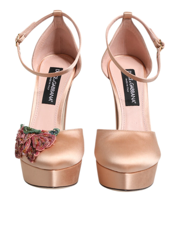 Dolce & Gabbana 68% Viscose platform heel in pink
