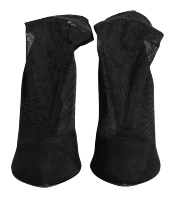 Dolce & Gabbana 52% Silk boot in black