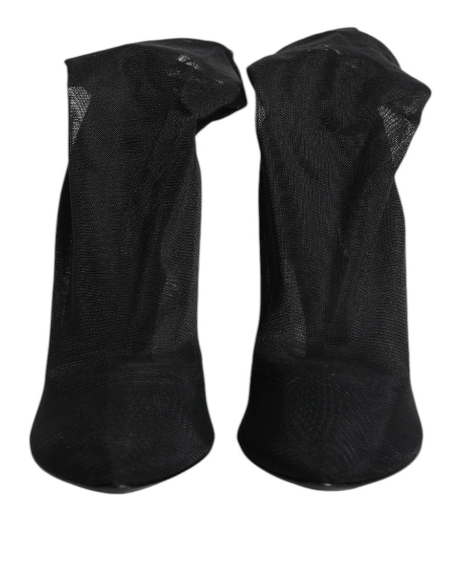 Dolce & Gabbana 52% Silk boot in black