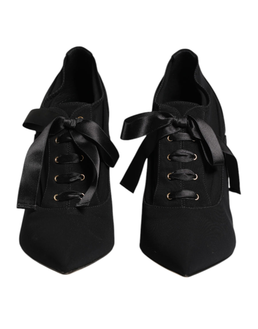 Dolce & Gabbana 96% Viscose heel in black