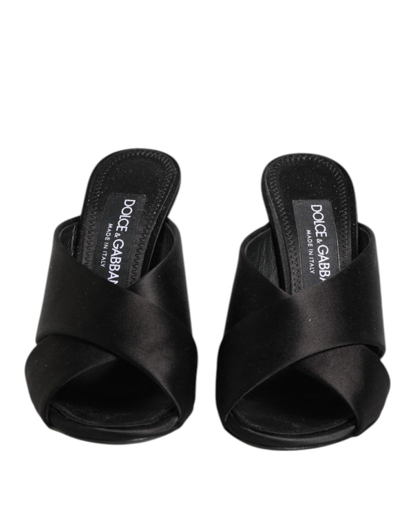 Dolce & Gabbana 68% Viscose sandal in black