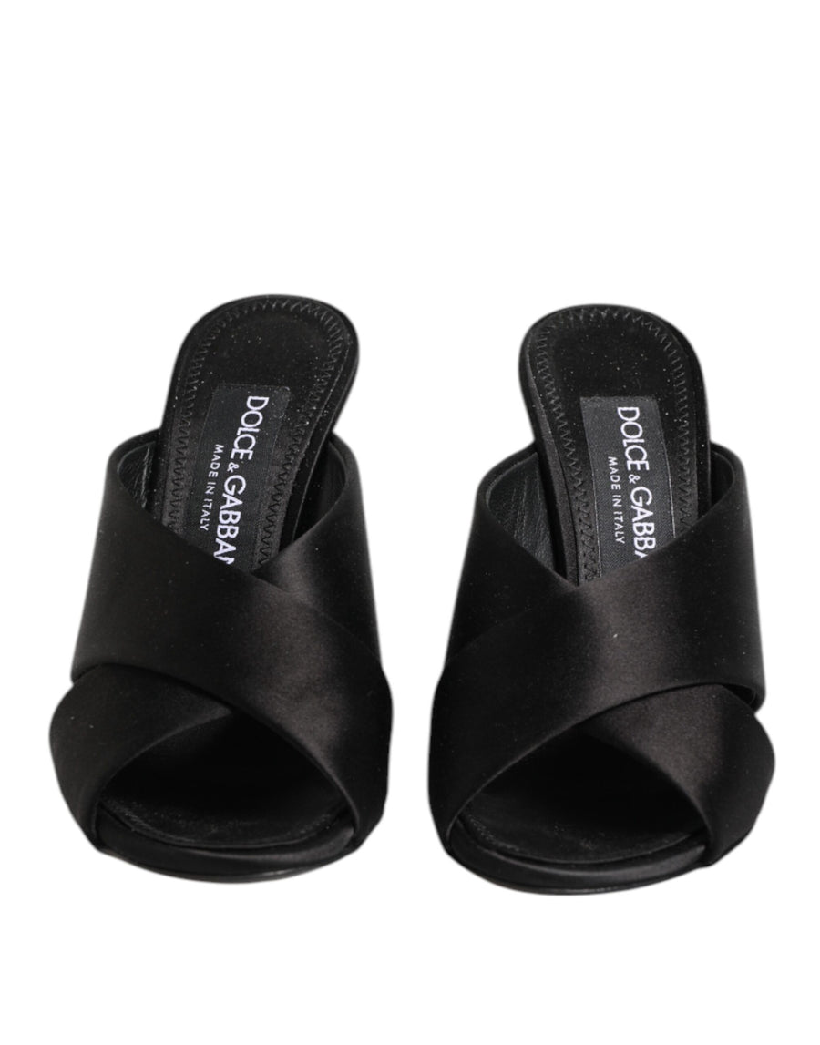 Dolce & Gabbana 68% Viscose sandal in black