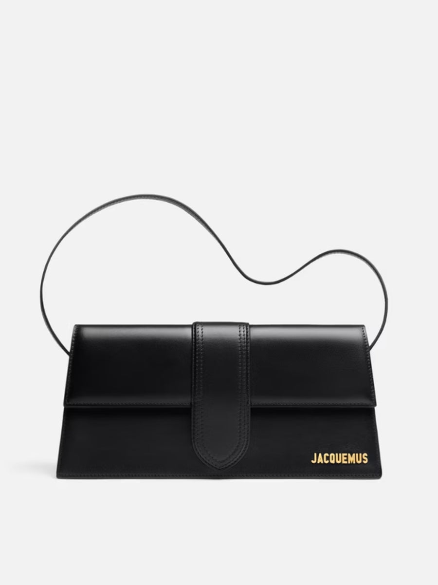 Jacquemus Leather shoulder bag in black