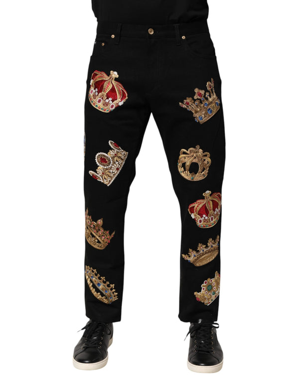 Dolce & Gabbana 100% Cotton trousers in black