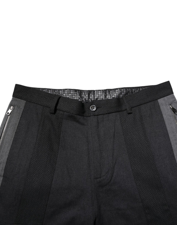 Dolce & Gabbana 68% Cotton trousers in black