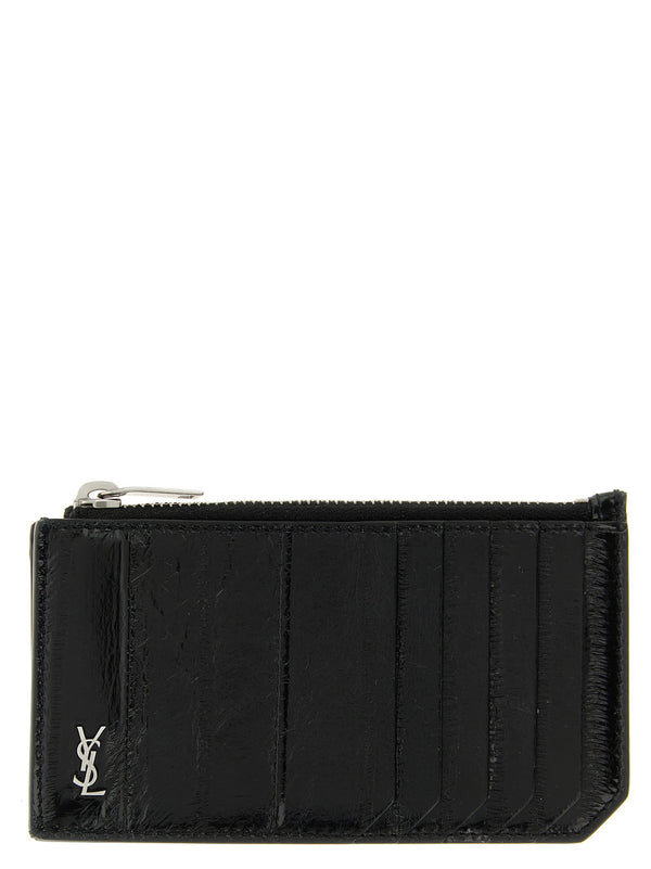 محفظة Tiny Cassandre بطاقة من Saint Laurent — أسود