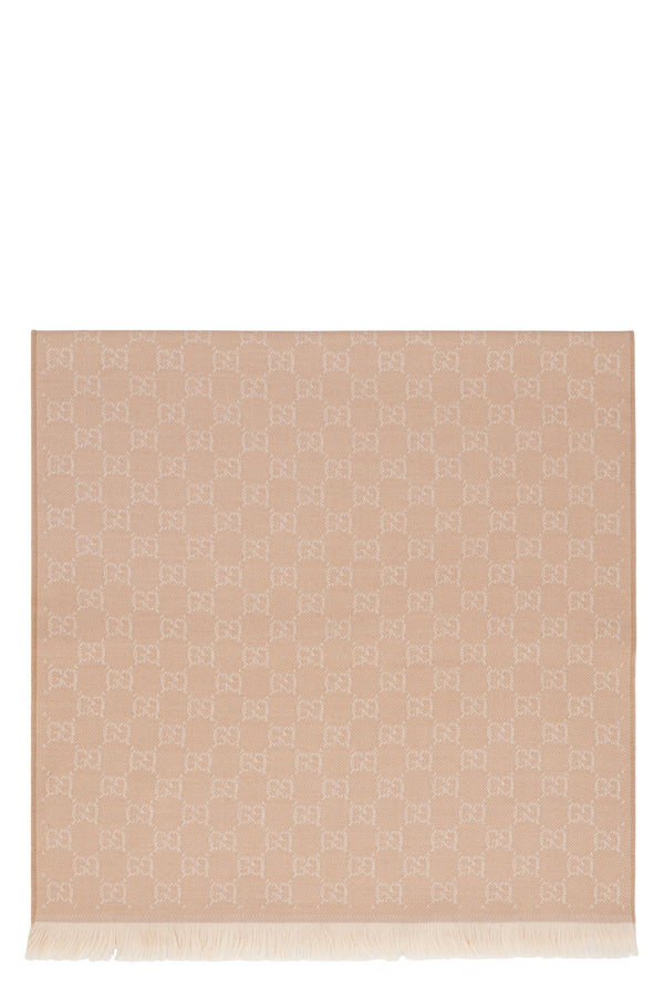 Scarf Gg Camel Wool