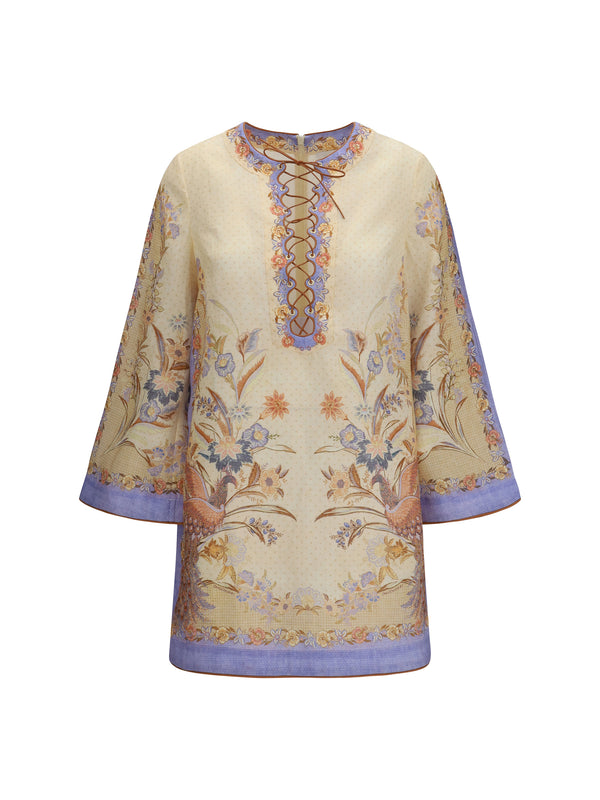 Zimmermann 100% Linen tunic dress in beige