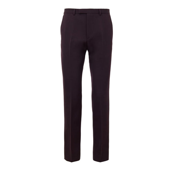 Gucci 100% Wool trousers in burgundy
