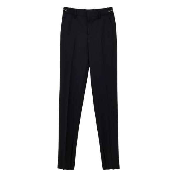 Gucci 60% Mohair trousers in black