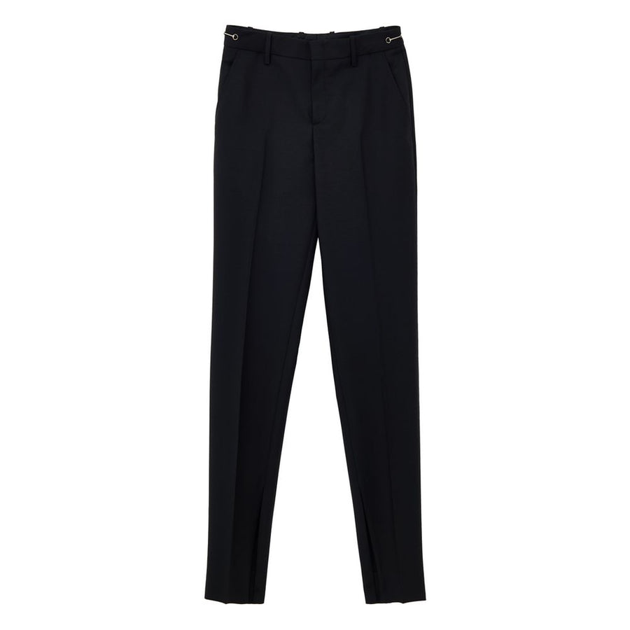 Gucci 60% Mohair trousers in black