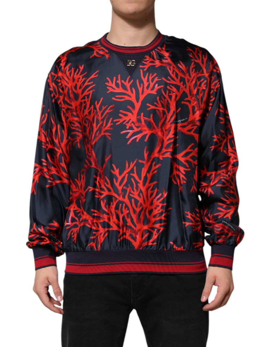 Dolce & Gabbana 100% Silk sweatshirt in navy