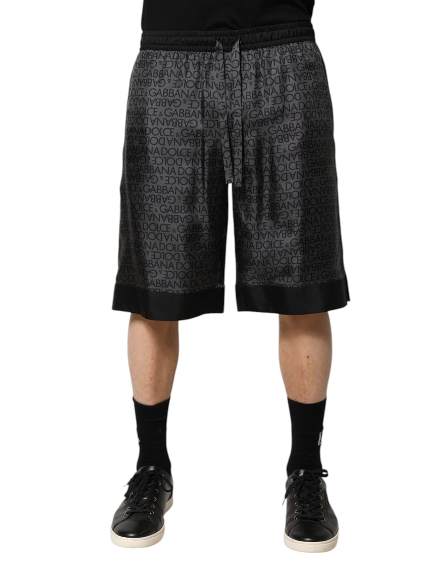 Dolce & Gabbana 100% Silk bermuda shorts in gray
