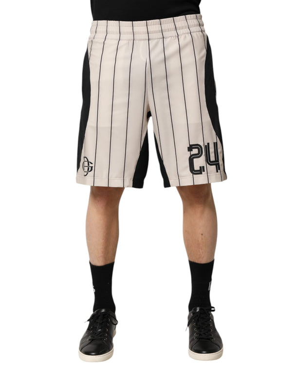 Dolce & Gabbana 100% Polyester bermuda shorts in white