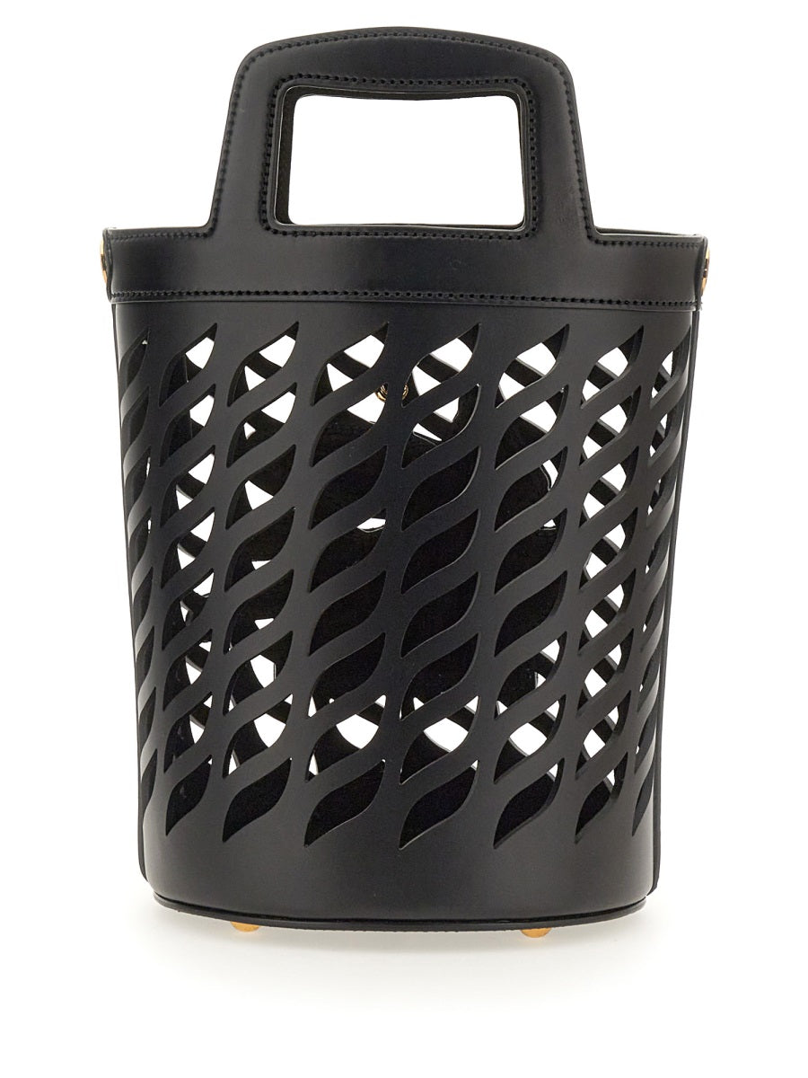 Coffee Bag Black Leather Handbags
