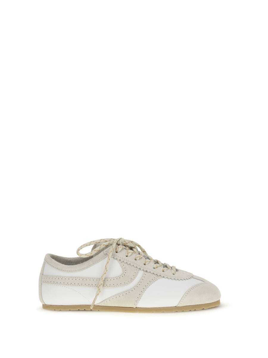 Sneakers White Leather Trainers