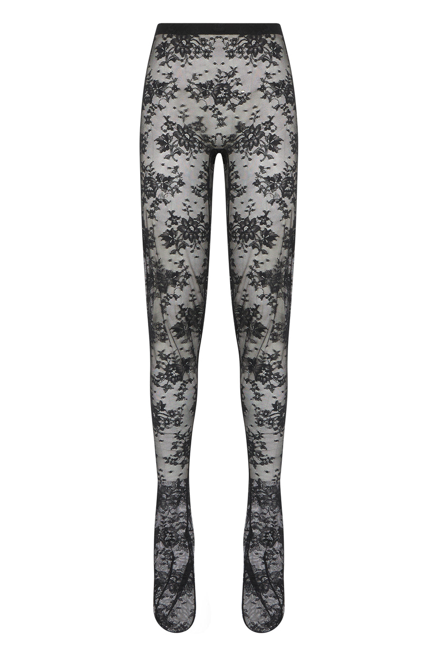 Lace Stockings Grey Polyamide Tights &