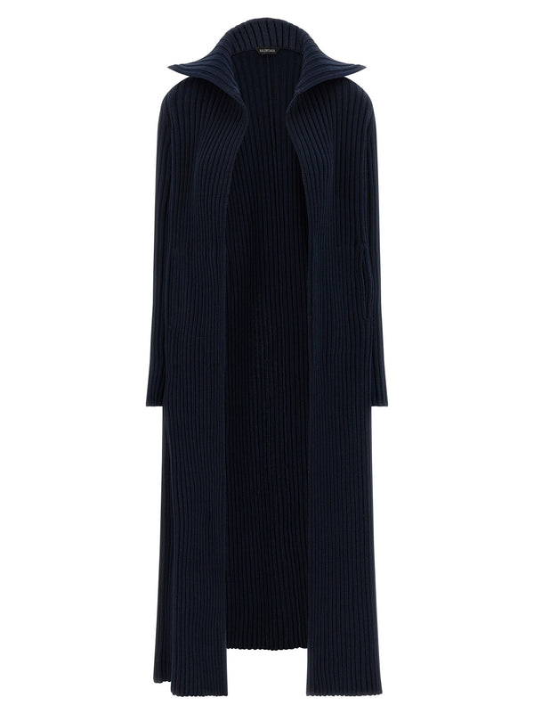 كارديگان مضلع Balenciaga قطن-مزيج كارديغان — كحلي