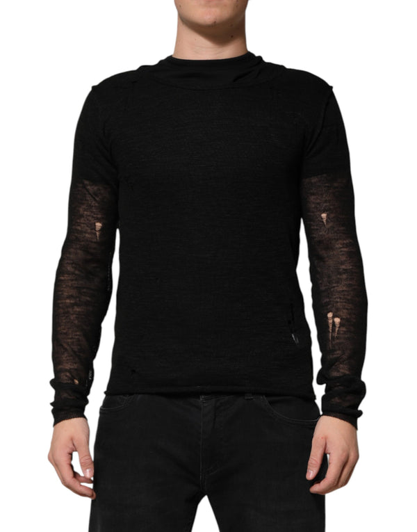 Dolce & Gabbana 45% Linen 55% Polyester t-shirt in black