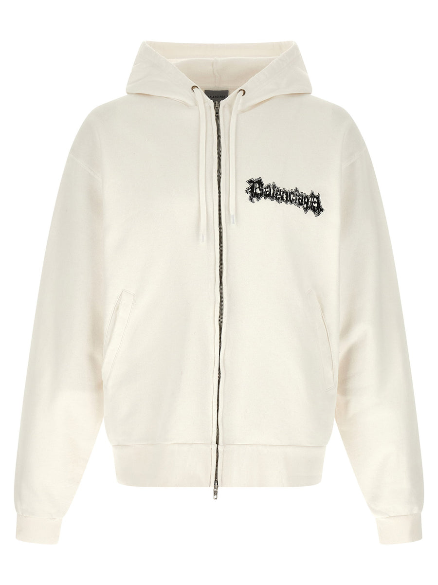 Balenciaga صالون دو كوتور هودي — باللون الكريمي