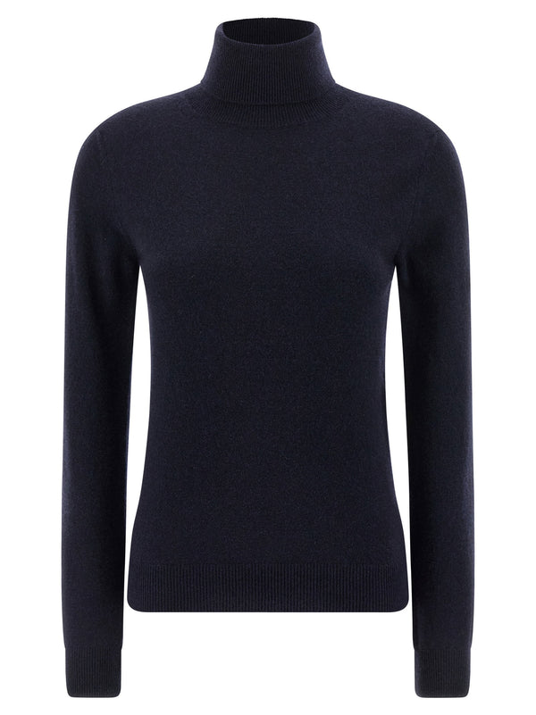 Balenciaga Turtleneck Sweater — Navy