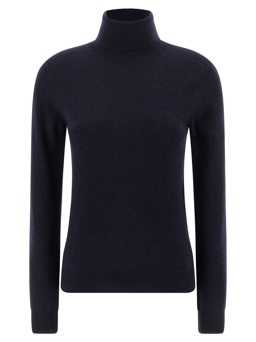 Balenciaga Turtleneck Sweater — Navy