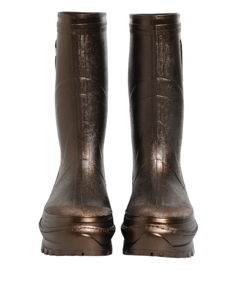 Dolce & Gabbana Rubber boot in bronze
