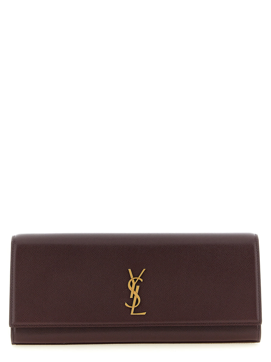 Saint Laurent Kate Clutch — Brown
