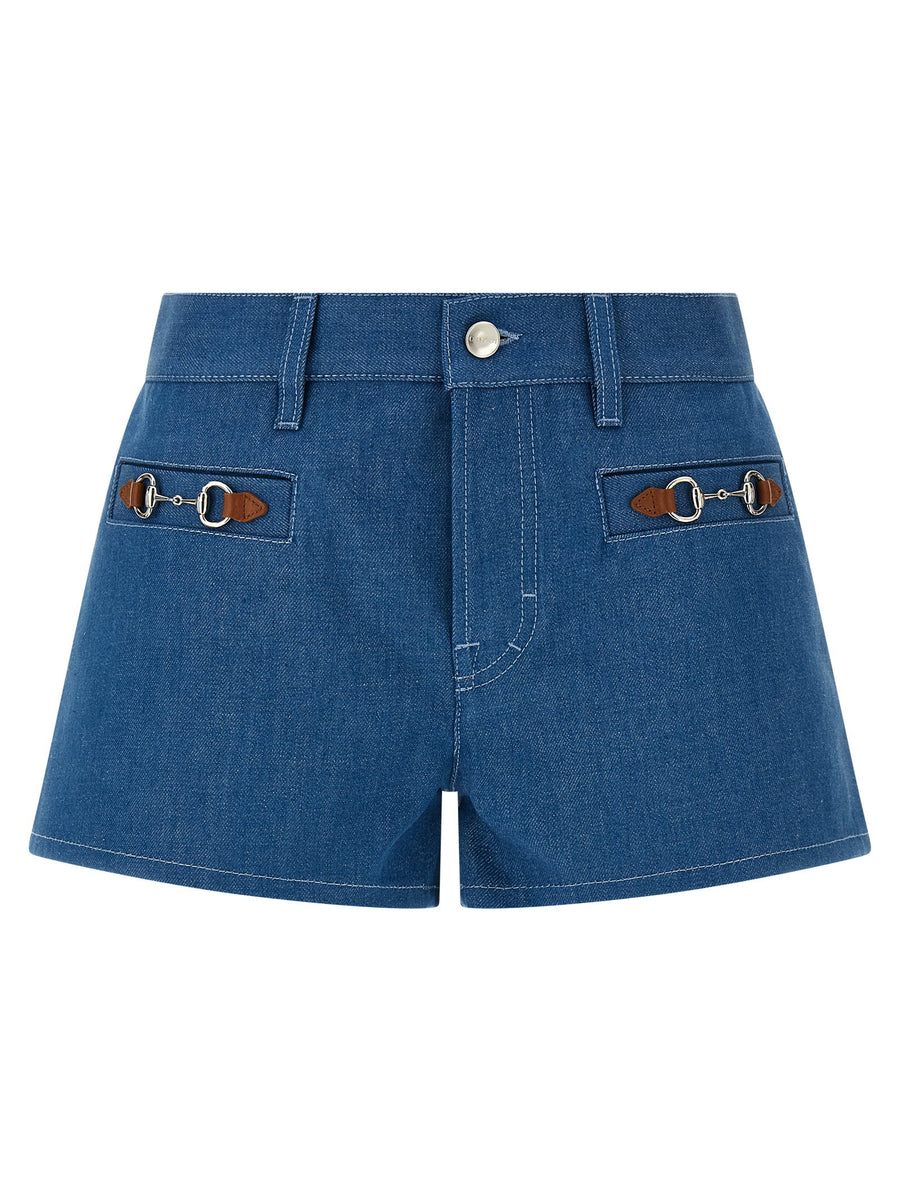 Gucci Morsetto Shorts — Blue