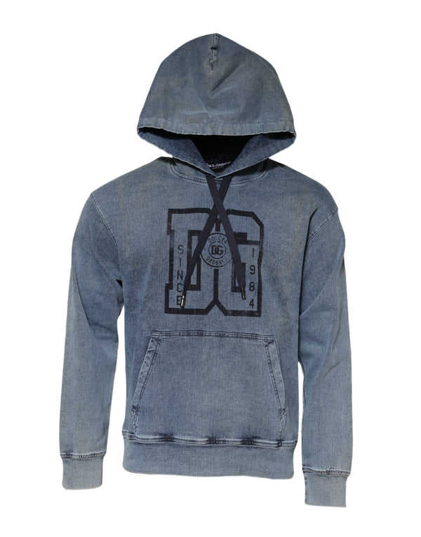 Dolce & Gabbana 80% Cotton hoodie in blue