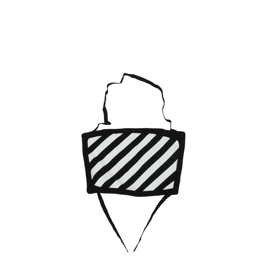 Off-White 100% cotton face scarf in black