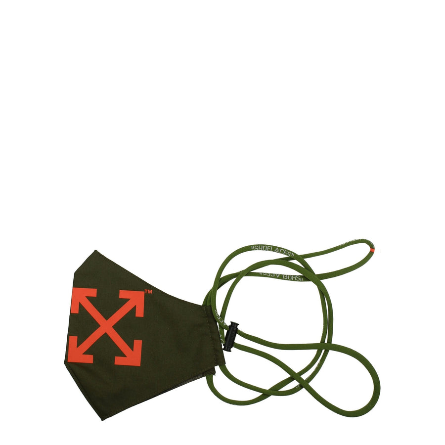 Off-White 65% polyester scarf in green