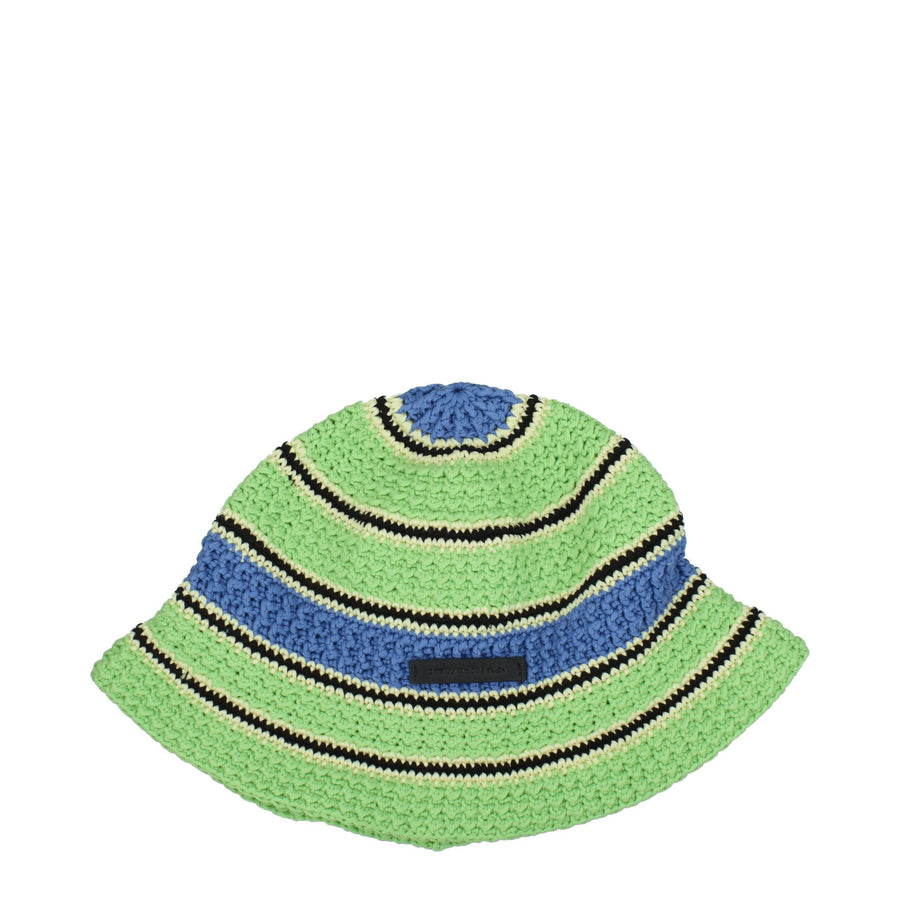 Stella McCartney ST8547398680841BT 100% cotton bucket hat in green