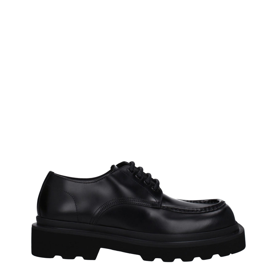 Dolce & Gabbana Leather flat in black