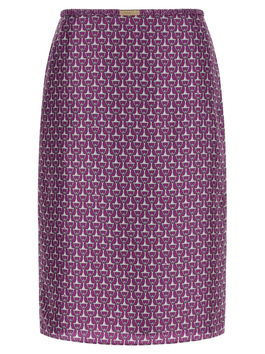 Gucci Morsetto Skirt — Purple