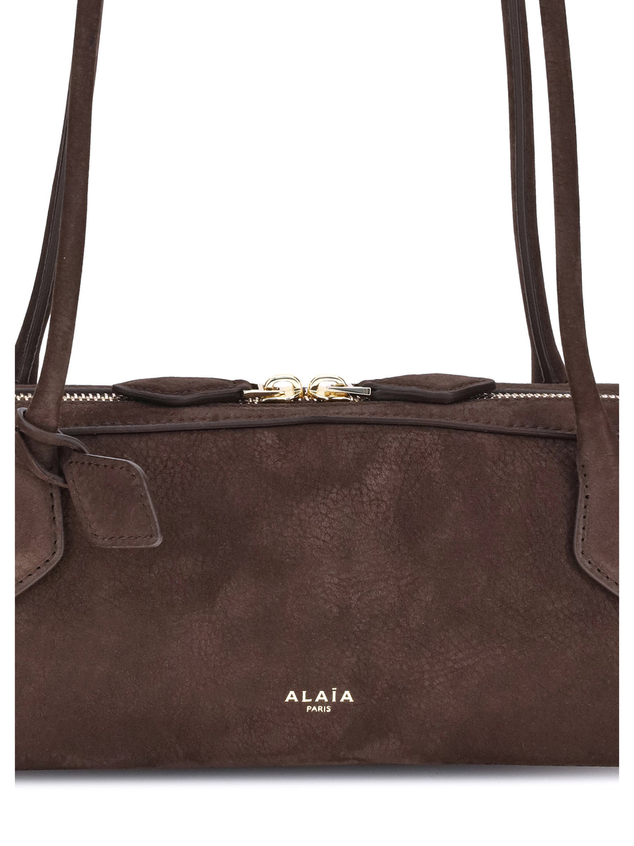 Shoulder Bag Le Teckel Brown-Gold Brown/gold Calf Leather