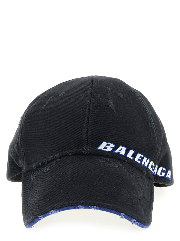 قبعة بيسبول مطرزة Balenciaga شعار — أسود