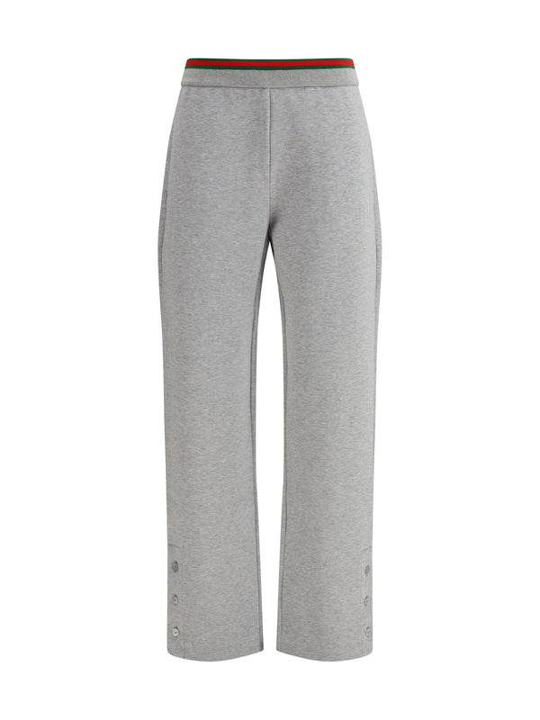 Gucci 60% Cotton; 40% Polyamide joggers in gray
