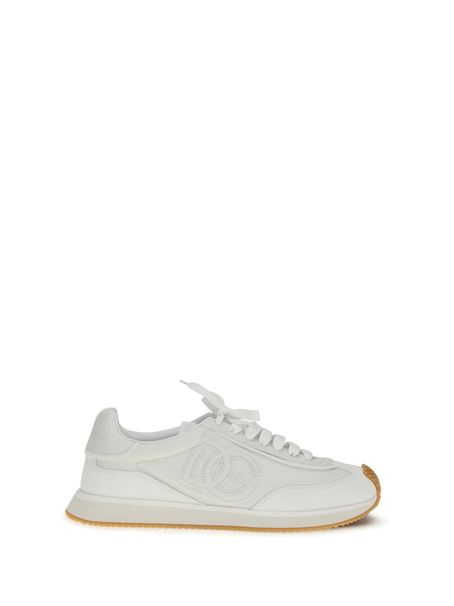 Dolce & Gabbana Upper: 100% calf leather; Sole: 100% rubber sneaker in white