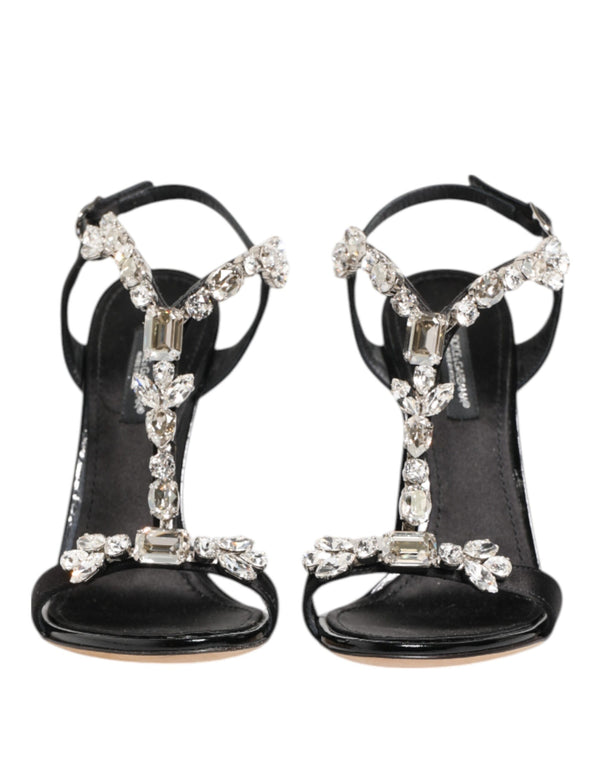 Dolce & Gabbana 55% Viscose heel sandal in black