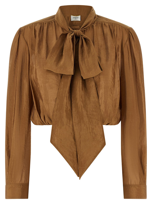Saint Laurent Blouse — Camel