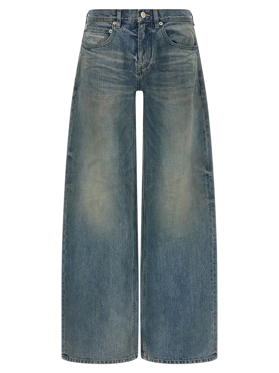 Balenciaga Baggy Jeans — Blue