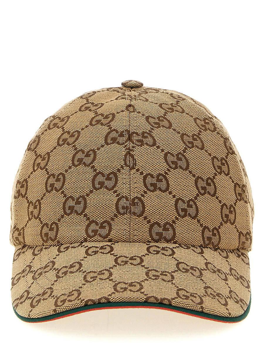 Gucci GG Fabric Baseball Cap — beige