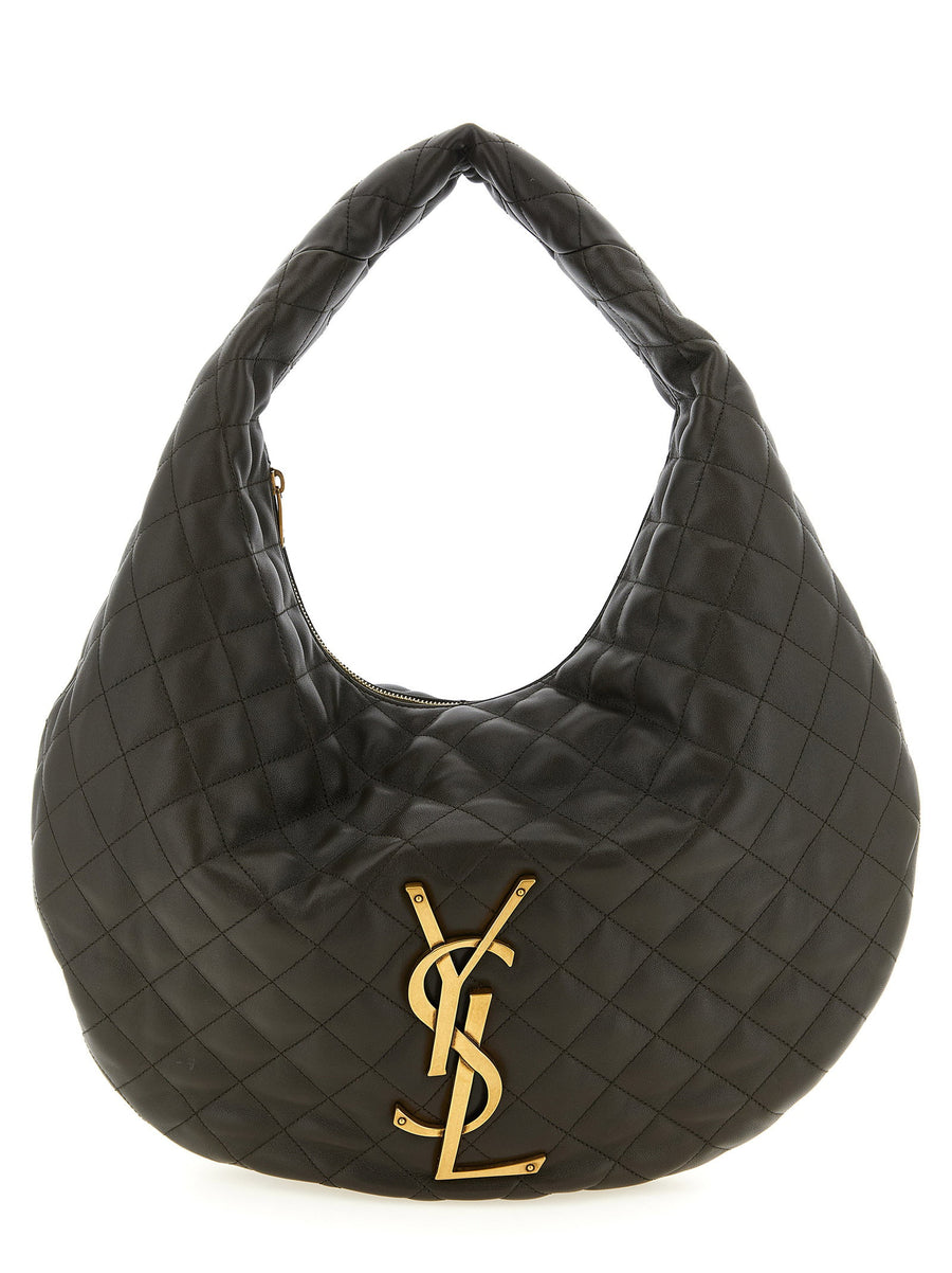 Saint Laurent Quilted Nappa Leather Shoulder Bag — Black