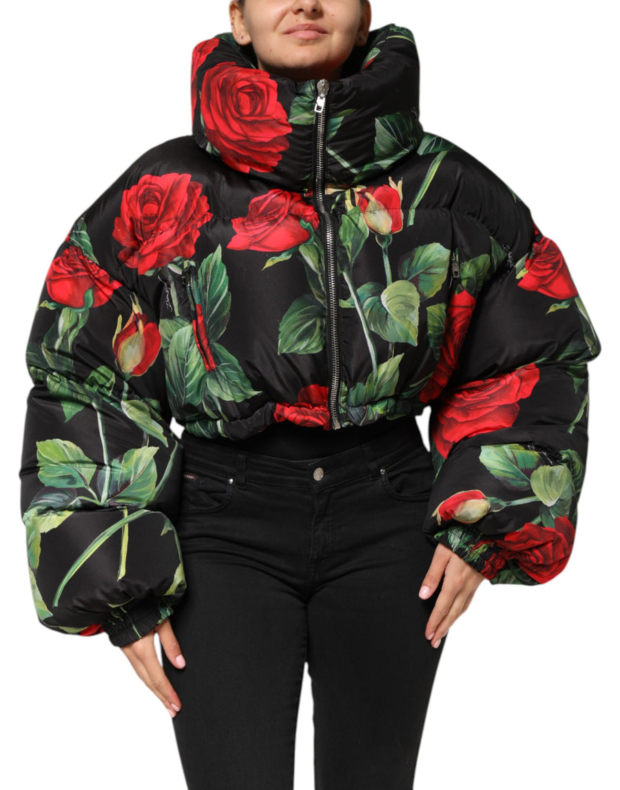 Dolce & Gabbana 100% Polyester puffer jacket in black