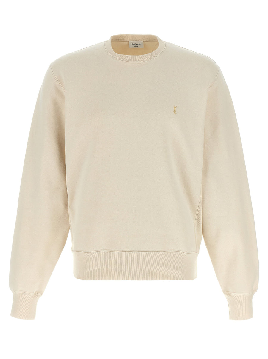 Saint Laurent Cassandre Sweatshirt — Cream