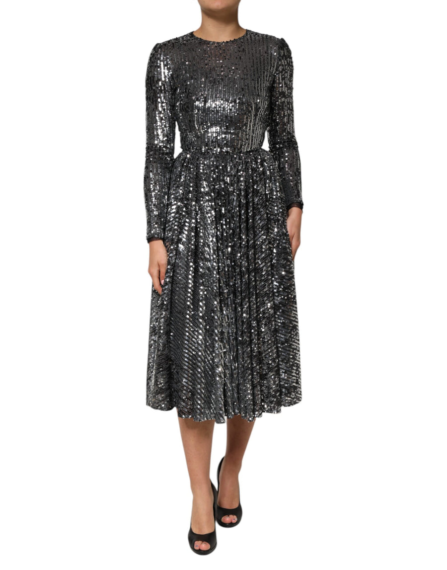 Dolce & Gabbana 96% Polyester dress in black