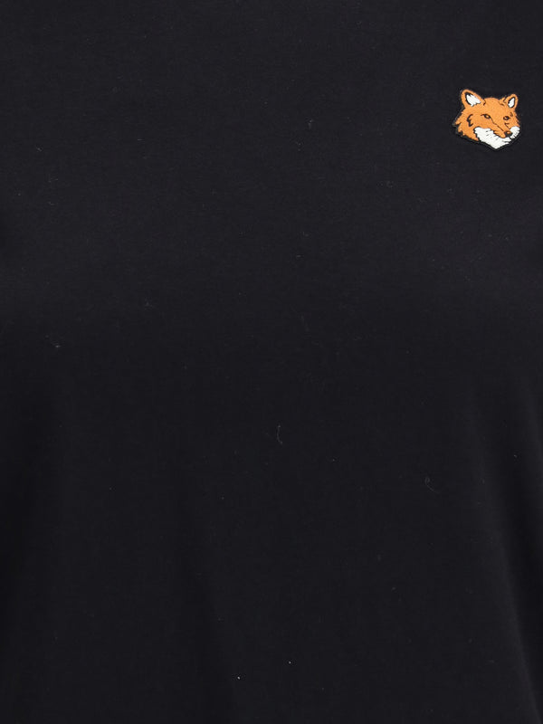 T-Shirt Fox Head Black Cotton T-shirts & Jerseys