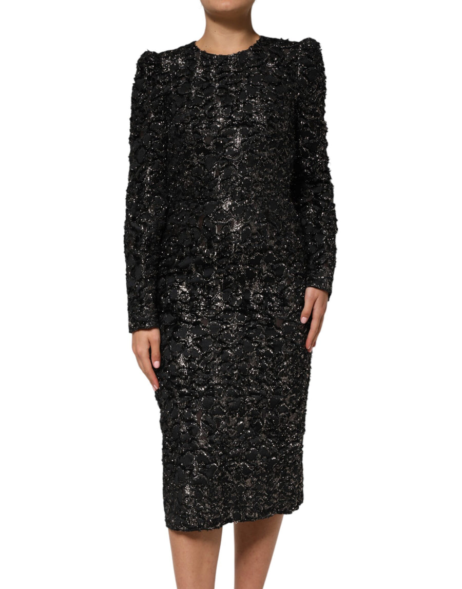 Dolce & Gabbana 51% Polyester 25% Silk 15% Acetate 9% Nylon dress in black